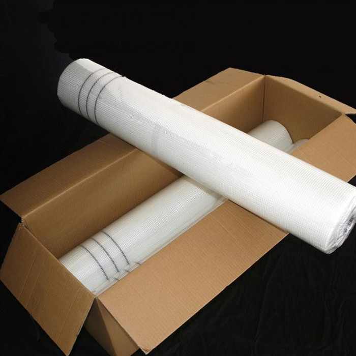 평면 4 * 4mm 흰 유리 섬유 넥팅 유리 섬유  gipster Mesh Roll 벽 단열 및 수리