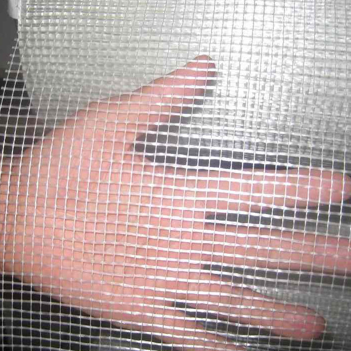 평면 하얀 유리 섬유  Mesh Roll 50m-200m 물 저항성 벽 강화
