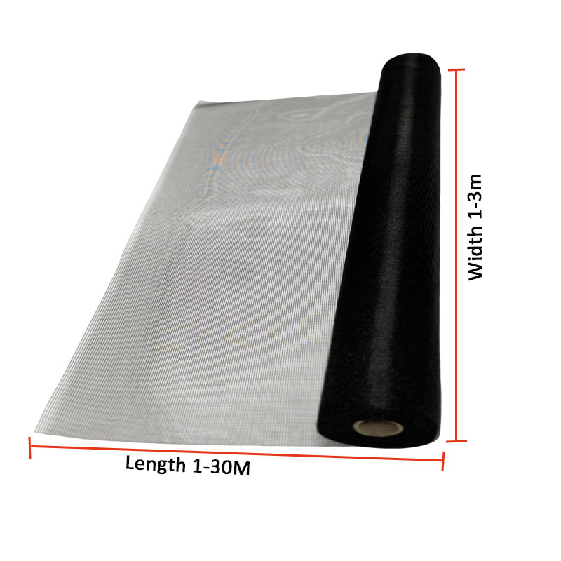 커스터마이징 가능한 22*22 유리섬유 모기망 노란색 코팅 0.28mm 와이어 지름 및 1.2m 너비