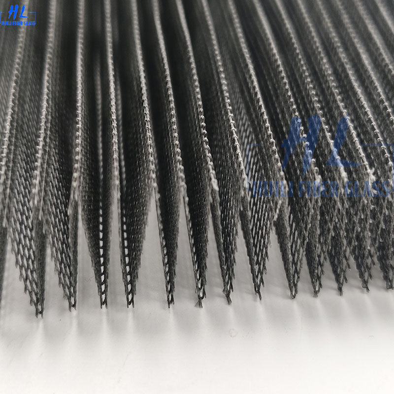 고강성 내구성 폴리에스터 플레이트 스크린 롤 아코디온 스타일 플레이트 곤충 스크린 현대 가정 상업 건물