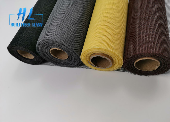17*14 상아빛 색깔 PVC Windows를 위한 입히는 섬유유리 모기장