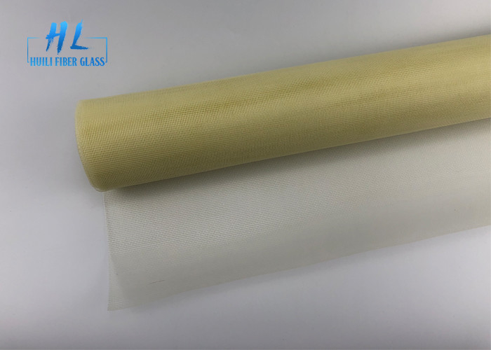 노란과 회색 색깔을 가진 18*16 메시 120G 섬유유리 창 스크린
