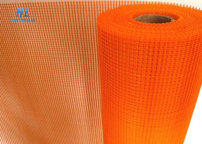 보강을 위한 연약한 메시 145g 5*5mm 오렌지 섬유유리 곤충 메시